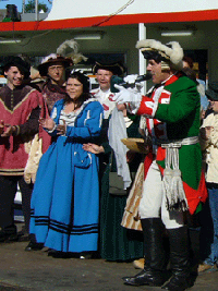 Saisoner&ouml;ffnungsfahrt 2008. Baron von M&uuml;nchhausen 
singt sein Lied.