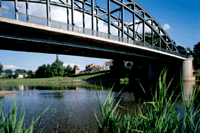 Die Weserbr&uuml;cke bei Rinteln